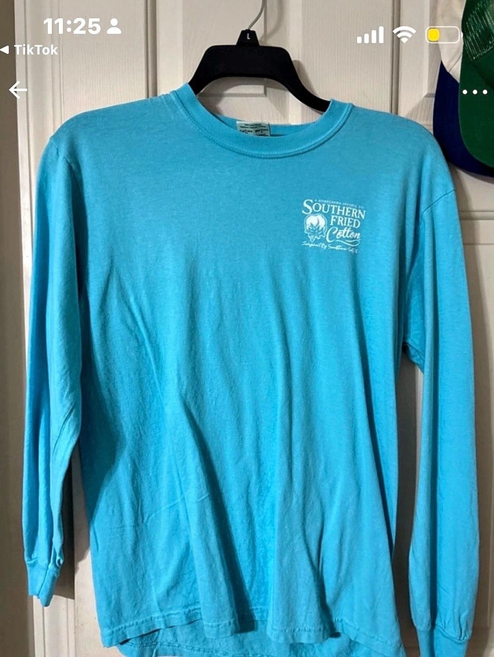 Comfort Colors Long Sleeve Tee in Blue Size Medium Like New